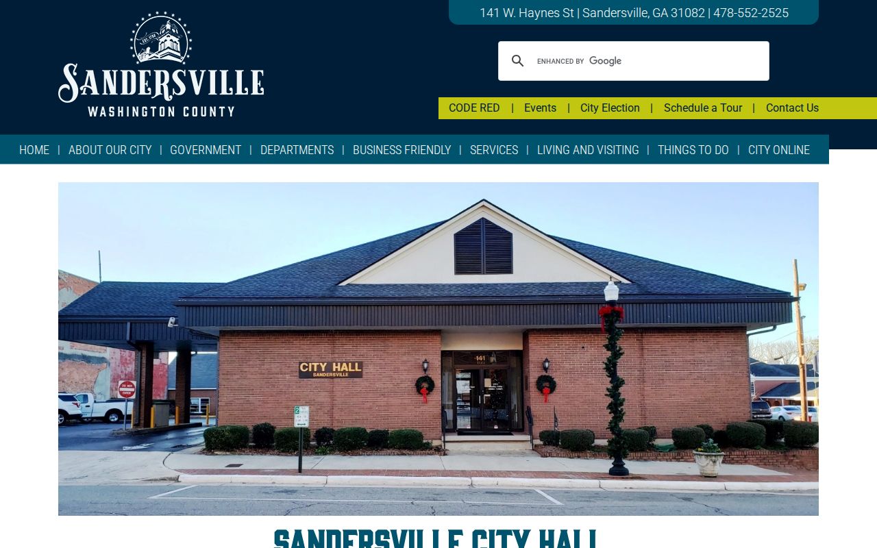 Washington County traffic warrant Sandersville city court route