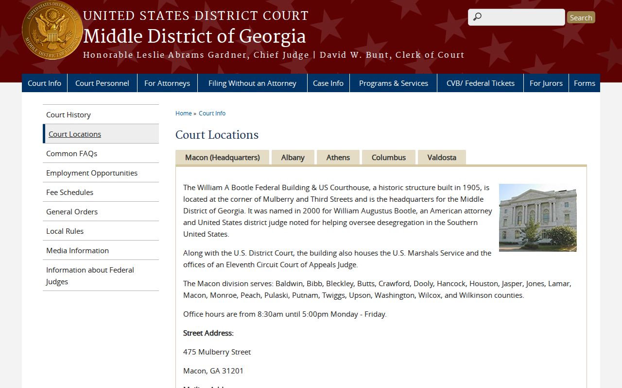 Washington County most wanted federal Macon Division boundary